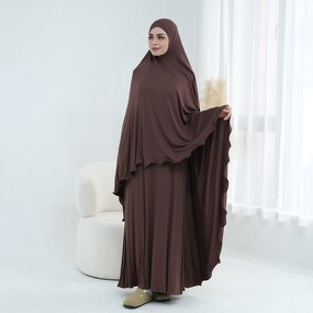 Burqa Jilbab Set Manufacturer - OEM Full Length Two Piece Abaya Dress