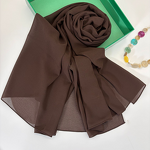 Plain Chiffon Hijab Manufacturer - Bulk 374 Colors Georgette Shawl
