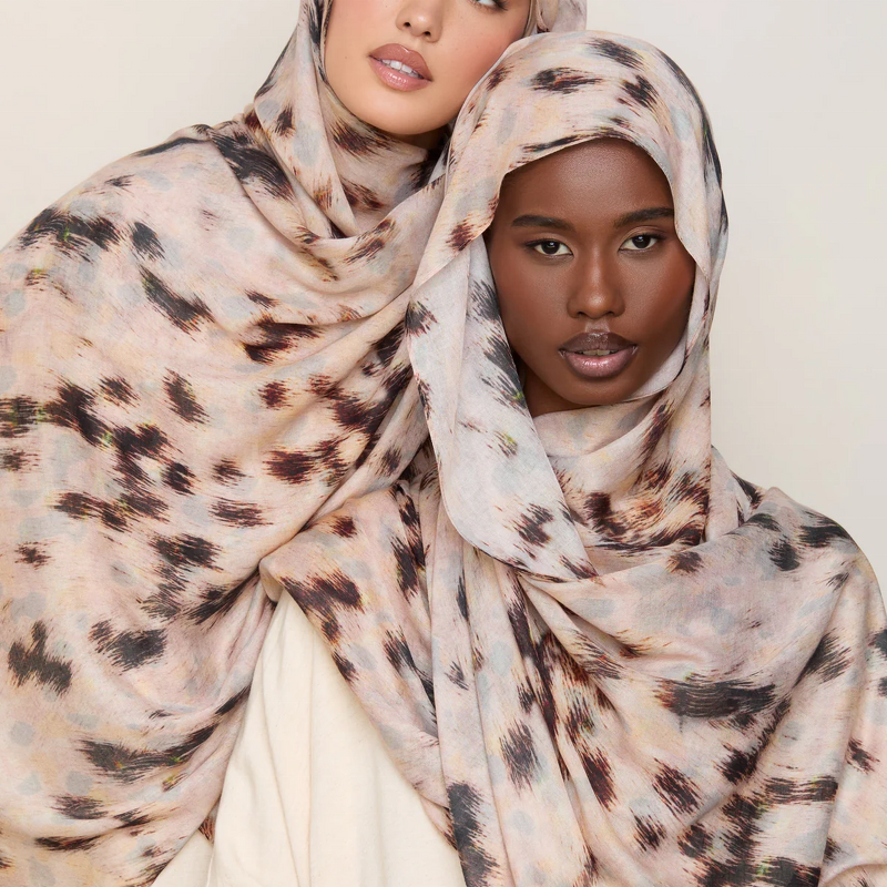 Modal Hijab Supplier - Bulk Floral Skin-friendly Stretchy Scarf