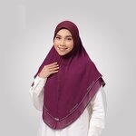 Amira Instant Chiffon Hijab Factory - Bulk Double Layer Rhinestone Headscarf