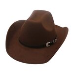 French Retro Jazz Hat Supplier - Hot New Leopard Print Top Handsome Cowboy Hat