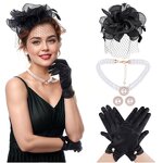 Mesh Headpiece Supplier - High Quality Photography Flower Hair Accessories Race Feather