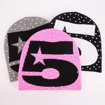 Baby Boy's Knitted Hat Supplier - Winter Velvet Thickened with Rabbit Ears Animal Print Spandex