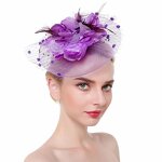 Formal Headdress Supplier - Light Luxury Euro-American Style Solid Color Horse Racing Church
