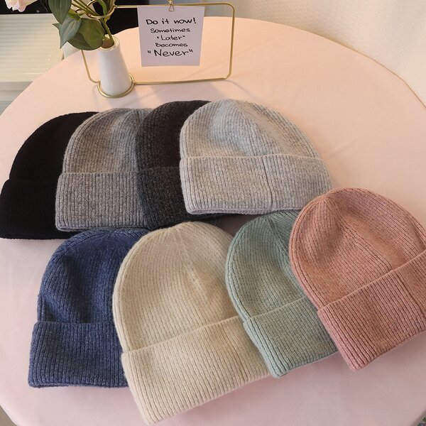 Wool Blend Hat Factory - OEM/ODM Autumn Winter New Ladies Warm Knitted Jacquard Casual