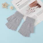 Unisex Winter Gloves Supplier - The Latest Design Wholesale Warm Knit Solid Color All-Finger Acrylic