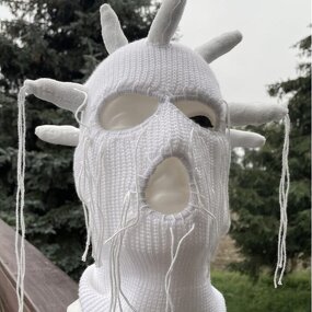 Devil Horn Balaclava Factory - OEM/ODM Exaggerated Creative High Quality Halloween Party Fun