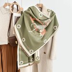 Abstract Sketch Shawl Supplier - Wholesale New Jacquard Design Soft Winter for Women Fashion