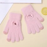 Five-Finger Cycling Gloves Factory - Solid Color Autumn Winter Men and Women Warm Plus Velvet Thick