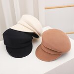 Short Brimmed Hat Factory - OEM/ODM Sophisticated Structured British New Autumn Winter Velvet