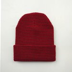 Winter Knitted Hat Supplier - OEM/ODM Spot Custom Thickened Seamless Jacquard Acrylic Waffle