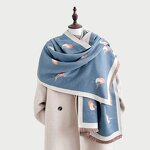 Abstract Sketch Shawl Supplier - Wholesale New Jacquard Design Soft Winter for Women Fashion