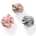 Baby Hat Factory - OEM/ODM Spring Autumn Solid Color Skin Friendly Soft Infant Cap with Bow