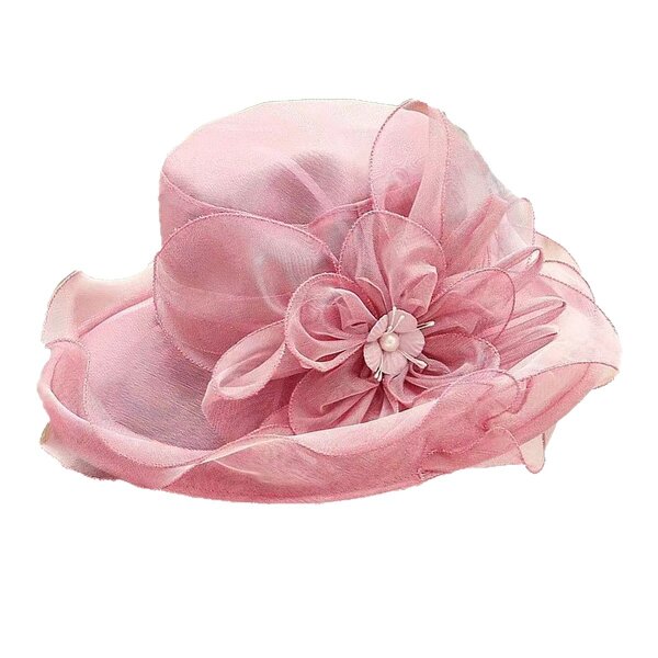 Plush Church Hats Supplier - OEM/ODM New Arrival Fancy Tea Party Banquet Formal Flower Top