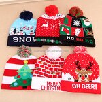 Santa Knitted Hat Factory - Wholesale Premium Boy Long Print Beanie Adult Wool Children