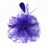 Korean European Style Hat Supplier - Wholesale Feather Felt Flowers Veil Caps Festival Headwear