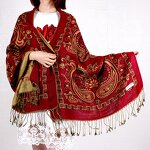Polyester Plaid Shawl Factory - New Arrival Autumn Winter High-End Fringe Student Thick Warm Neck