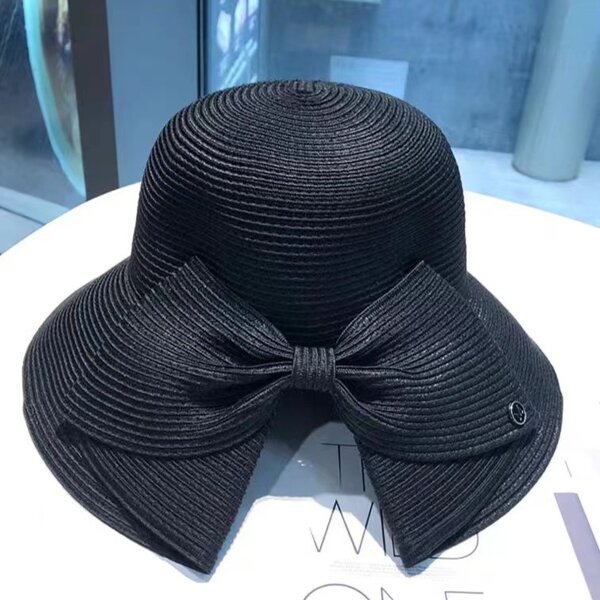 Hand-crocheted Straw Hat Factory - Summer Sun protection Day Fresh Flowers Foldable Shade Fisherman