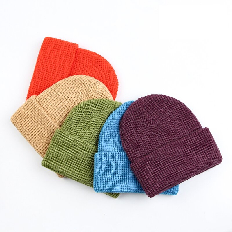 Winter Beanie Factory - OEM/ODM Hot Sale 2026 Solid Color Thermal Waffle Knit with Ear Flaps