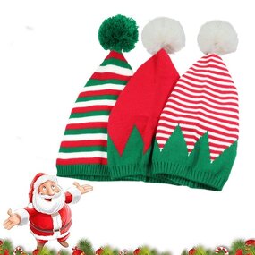 Christmas Jacquard Hat Factory - Wholesale Multi Color Cold with Plush Ball Custom Acrylic