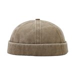 Corduroy Brimless Cap Manufacturer - Custom Woven Label Patch Cotton Skull Caps New Vintage