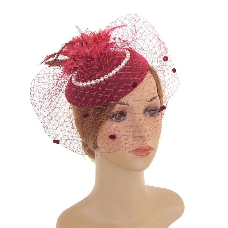 European Bridal Headpiece Supplier - Wholesale Vintage Veil Fascinator Feather for Wedding