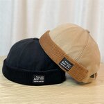 Corduroy Sport Hats Factory - Fashion Pure Color No Brim Cap Couples Hip Hop Baseball Caps