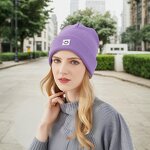 Unisex Cold Hat Supplier - OEM/ODM Autumn Winter Smiling Face Striped Breathable Acrylic