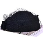 Stewardess Fedora Hat Factory - OEM/ODM High-End Elegant Autumn Winter Korean Style Bow Veil