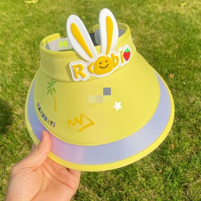 Children Topless Visor Hat Supplier - Hot Sale Casual Collapsible Multi-Color UV-resistant Breathable