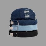 Corduroy Couples Hat Manufacturer - 2025 Fashion Pure Color No Brim Landlord Dome Hip Hop