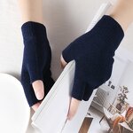 Unisex Winter Gloves Supplier - The Latest Design Wholesale Warm Knit Solid Color All-Finger Acrylic