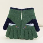 Riding Gloves Factory - Wholesale New Fleece-Lined Windproof Cold-Resistant Cute Knit Touchscreen