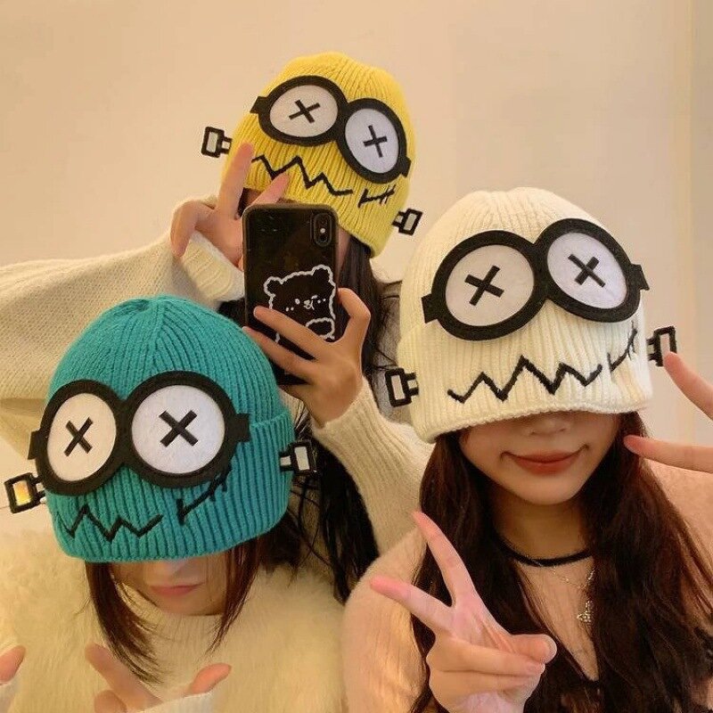 Robot Knitted Cap Factory - Wholesale High Quality Cute Design Funny Big Eye Cartoon