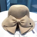 Hand-crocheted Straw Hat Factory - Summer Sun protection Day Fresh Flowers Foldable Shade Fisherman