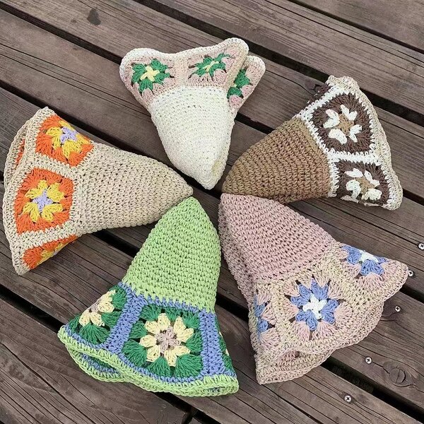Seaside Beach Straw Hat Supplier - 2025 New Seaside Vacation Leisure Travel Handmade Flower