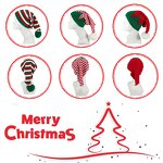 Christmas Jacquard Hat Factory - Wholesale Multi Color Cold with Plush Ball Custom Acrylic