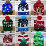 LED Glow Hat Supplier - OEM/ODM Christmas Party Decorations Knitted Light up Beanie Kids