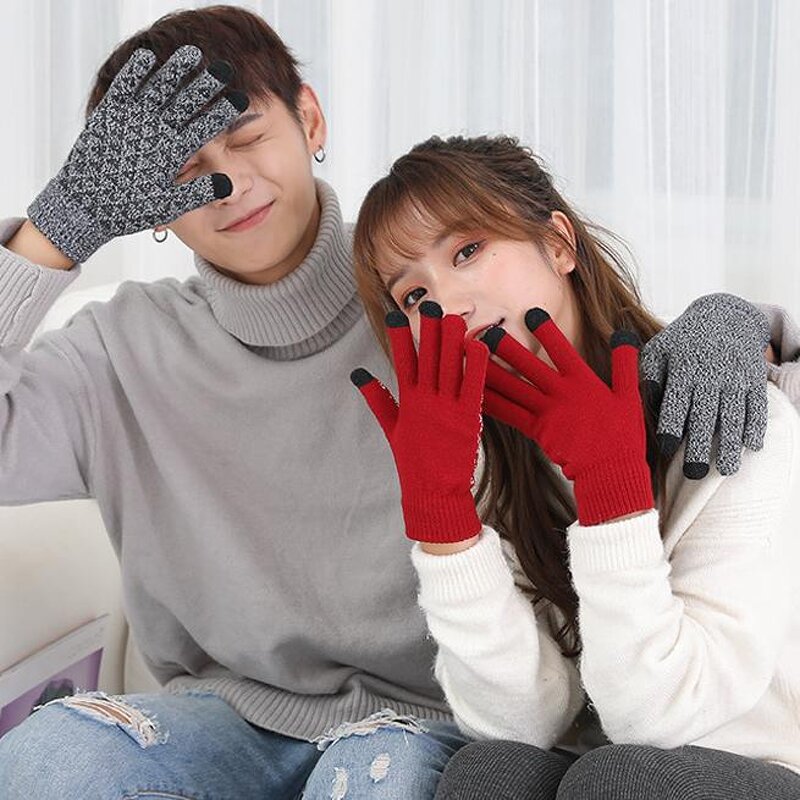 Touch Screen Gloves Manufacturer - High Quality Warm Outdoor Double-Layer Winter-Proof Thickened Fleece