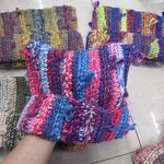 Ear Flap Knitted Hat Manufacturer - Wholesale Charming Sweet Color Block Design Handmade