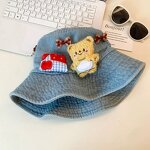 3D Bear Bucket Hat Factory - OEM/ODM High Quality Cute Solid Color Large Brim Face-Slimming