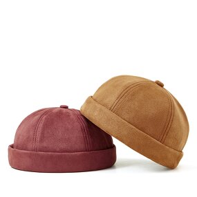 Docker Sailor Cap Supplier - Fashion Unisex Biker Cap Adjustable Casual Brimless Skull Gorro