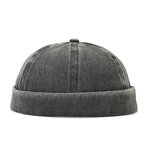 Corduroy Brimless Cap Manufacturer - Custom Woven Label Patch Cotton Skull Caps New Vintage