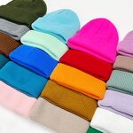 Solid Color Knitted Hat Supplier - OEM/ODM Premium Autumn Winter New Large Head Warm Versatile