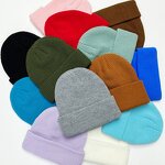 Solid Color Knitted Hat Supplier - OEM/ODM Premium Autumn Winter New Large Head Warm Versatile