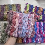 Ear Flap Knitted Hat Manufacturer - Wholesale Charming Sweet Color Block Design Handmade