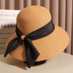 English Flat Top Hat Manufacturer - Fashionable Wholesale Summer Pearl Ribbon Top Casual French