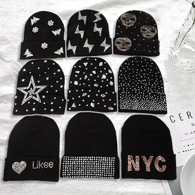 Diamond Hat Factory - OEM/ODM Custom Warm Outdoor Printing Jacquard Woolen Unisex