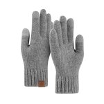 Fleece-Reinforced Gloves Factory - Twist Knitted Cold-Proof Touch Screen Warm Wool in Winter