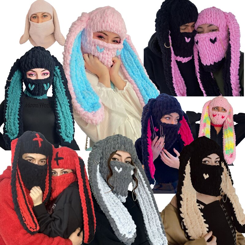 One Hole Balaclava Factory - Wholesale Spring Matching Color Hat Mask in One Warm Knitted